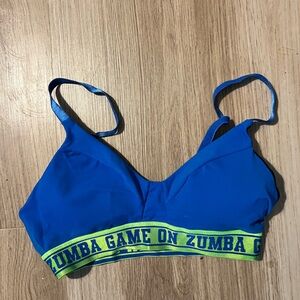 Blue Zumba Sports Bra